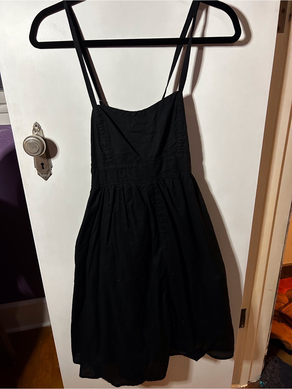 GAP Black Midi Sundress with Slim Straps